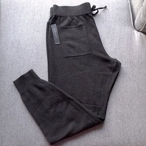 Cyrus Solid Dark Gray Phantom Cozy Knit Jogger Stylish Pants Size US 2X